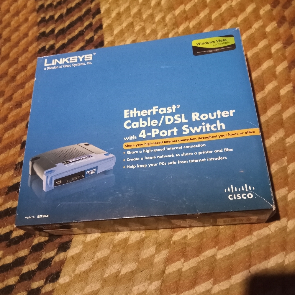 Cisco Linksys EtherFast 4-Port Cable/DSL Router